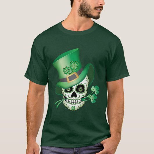 Irish Sugar Skull T - Shirt (Vorderseite)