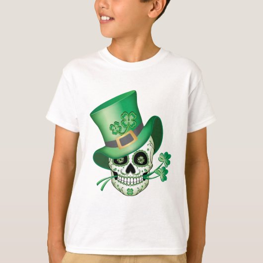 Irish Sugar Skull T - Shirt (Vorderseite)