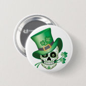 Irish Sugar Skull T - Shirt Button (Vorne & Hinten)
