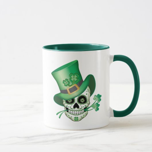 Irish Sugar Skull Tasse (Rechts)