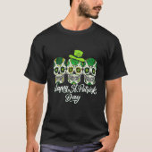 Irish Sugar Skulls Paddys St Patricks Day Calavera T-Shirt (Vorderseite)