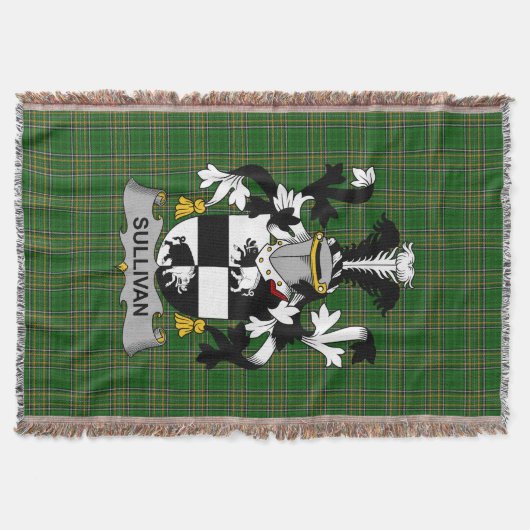 Irish Sullivan oder O_Sullivan (Beare) Coat of Arm Decke (Vorderseite)