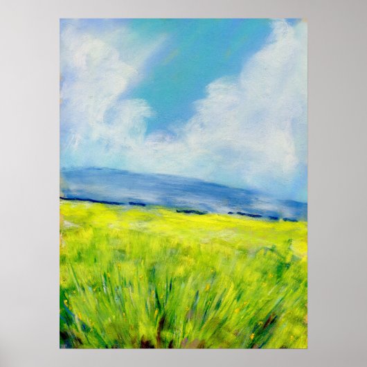 Irish Summer Landscape Painting Poster (Vorne)