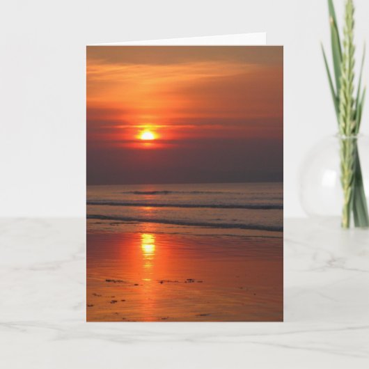 Irish Sunset - Blank Inside Grußkarte Karte (Vorderseite)