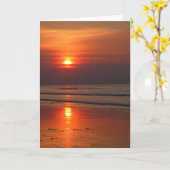 Irish Sunset - Blank Inside Grußkarte Karte (Gelbe Blume)