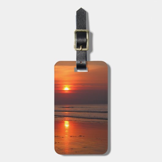 Irish Sunset Luggage Tag Gepäckanhänger (Vorderseite vertikal)