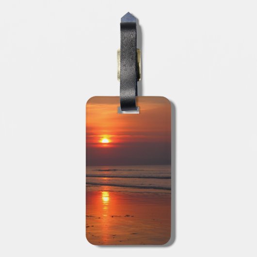 Irish Sunset Luggage Tag Gepäckanhänger (Rückseite vertikal)