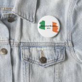 Irish Surname Custom Flag Colors Wiedersehen Button (Beispiel)