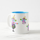 ☘ Irish Swanky Queen-Cat Fabulous Classic Zweifarbige Tasse (Vorderseite Links)