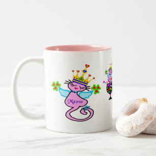 ☘ Irish Swanky Queen-Cat Fabulous Classic Zweifarbige Tasse