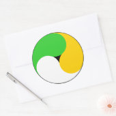 Irish Swirl Runder Aufkleber (Umschlag)