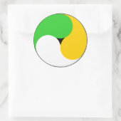 Irish Swirl Runder Aufkleber (Tasche)