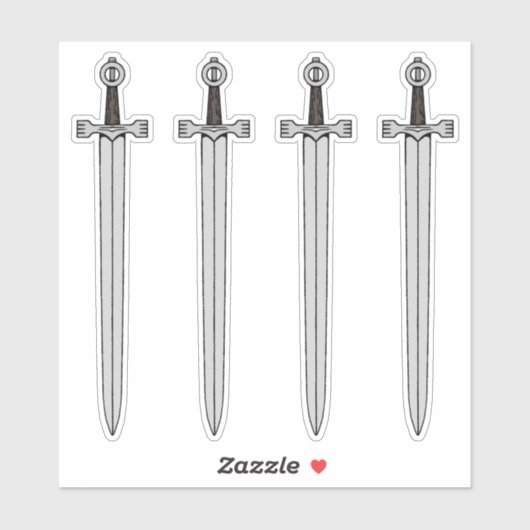 Irish Sword Aufkleber (Blatt)