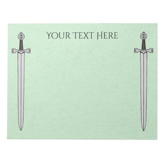 Irish Sword Notizblock (Vorderseite)