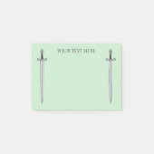 Irish Sword Post-it Klebezettel (Vorderseite)
