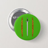 Irish Sword und Knüpfarbeit Button (Vorne & Hinten)