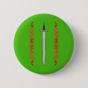Irish Sword und Knüpfarbeit Button