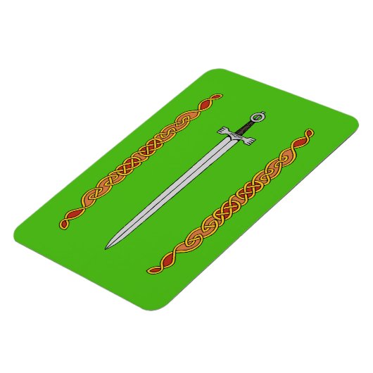 Irish Sword und Knüpfarbeit Magnet (Linke Seite)