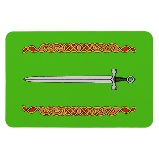 Irish Sword und Knüpfarbeit Magnet (Horizontal)