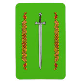 Irish Sword und Knüpfarbeit Magnet (Vertikal)