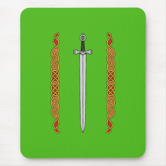 Irish Sword und Knüpfarbeit Mousepad (Vorne)