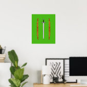 Irish Sword und Knüpfarbeit Poster (Heimbüro)