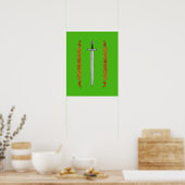 Irish Sword und Knüpfarbeit Poster (Küche)