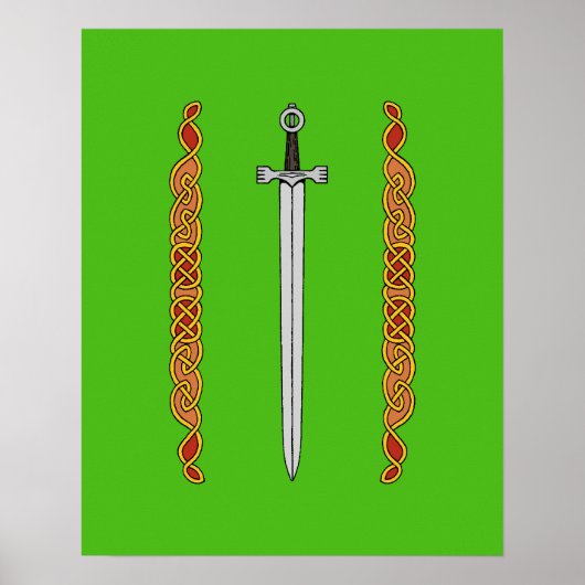 Irish Sword und Knüpfarbeit Poster (Vorne)