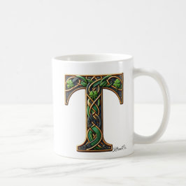 Irish T Monogram Coffee Mug Kaffeetasse