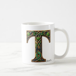 Irish T Monogram Coffee Mug Kaffeetasse