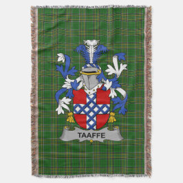 Irish Taaffe Coat of Arms Familienwappen Irland Decke