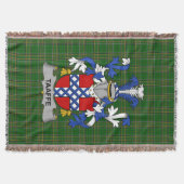 Irish Taaffe Coat of Arms Familienwappen Irland Decke (Vorderseite)
