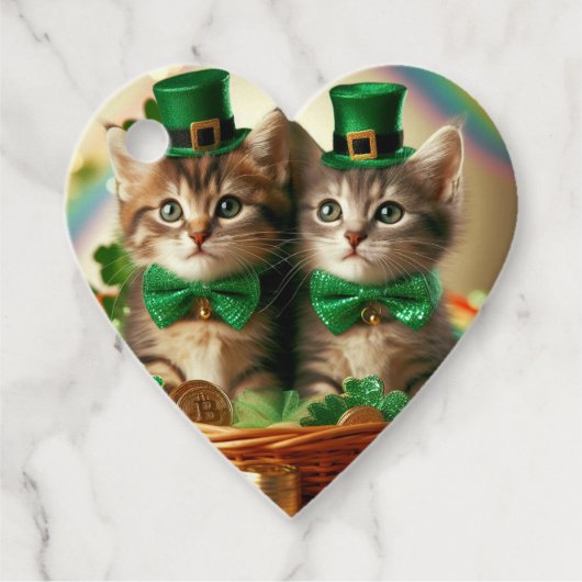 Irish Tabby Kittens Geschenkanhänger (Vorderseite)