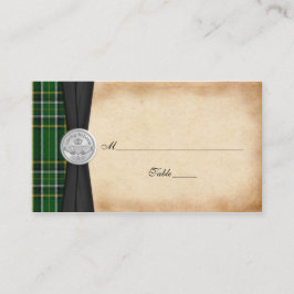 Irish Tartan Celtic Claddagh Wedding Platzkarten