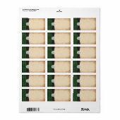 Irish Tartan Claddagh Wedding Blank Address Label Adressaufkleber (Vorne)