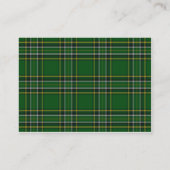Irish Tartan Claddagh Wedding Website Insert Card (Rückseite)