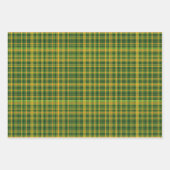 Irish Tartan Green St Patrick Kariertes Set 5 Geschenkpapier Set (Vorderseite)