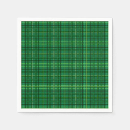Irish Tartan Paper Party Napkins Serviette (Vorderseite)