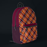 'Irish Tartan' Pattern Backpack  Bedruckter Rucksack<br><div class="desc">- Multi-Color 'Irish Tartan' Pattern (multi-layered) Celtic Design Backpack.</div>