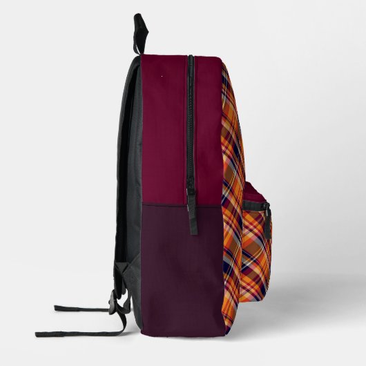 'Irish Tartan' Pattern Backpack  Bedruckter Rucksack (Links)
