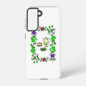 Irish Tea Set Theme Samsung Galaxy Hülle (Rückseite)