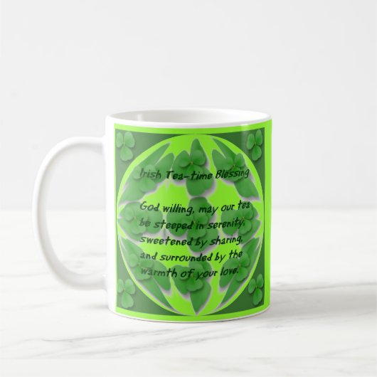 Irish Tea-Time Segen - Kaffeetasse (Links)