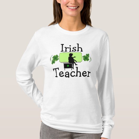 Irish Teacher Long Sleeve Ladys T - Shirt (Vorderseite)