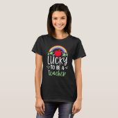 Irish Teacher Lucky To Be A Teacher St Patricks Da T-Shirt (Vorne ganz)