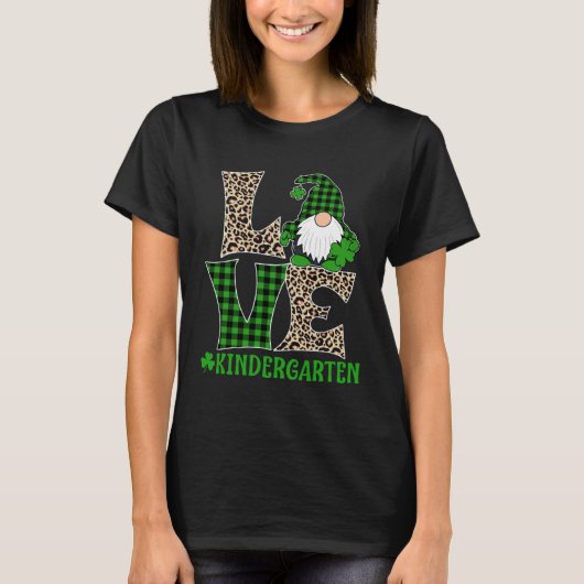 Irish Teacher St Patricks Day Love Kindergarten Te T-Shirt (Vorderseite)