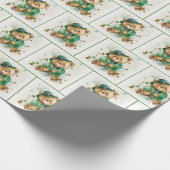 Irish Teddy Bear Geschenkpapier (Ecke)