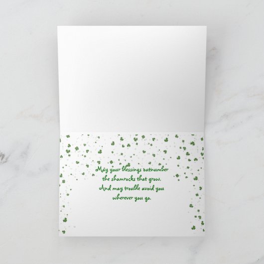 Irish Teddy Bear Karte (Innenseite)