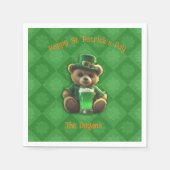 Irish Teddy Bear Serviette (Vorderseite)