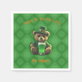 Irish Teddy Bear Serviette