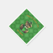 Irish Teddy Bear Serviette (Ecke)